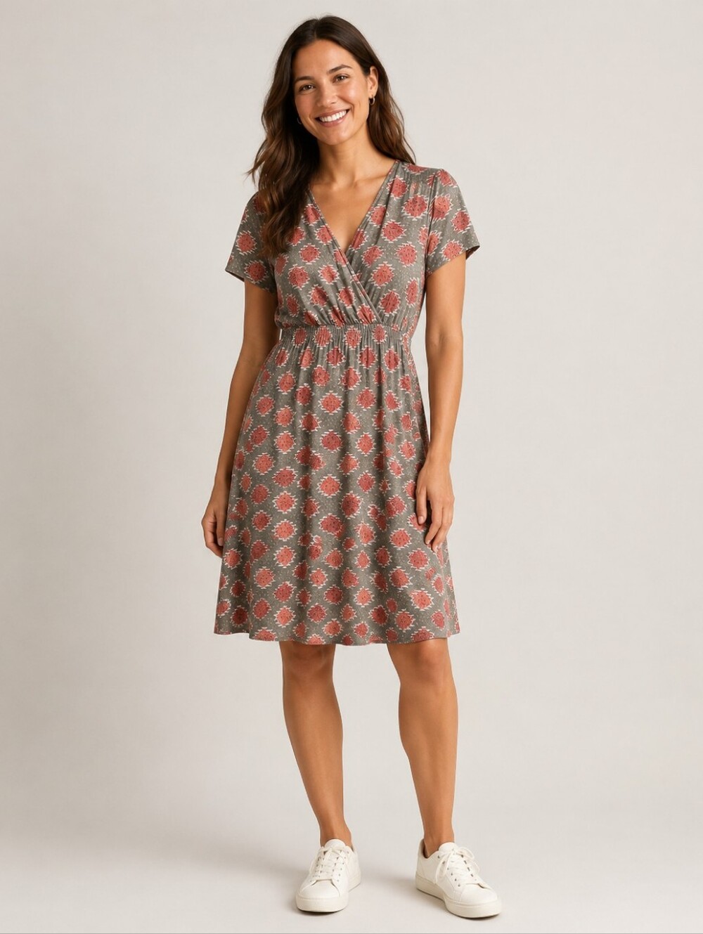 White Stuff Women's Anywhere Fairtrade Midi Dress Size 8